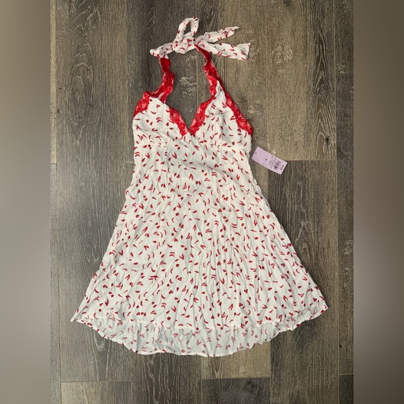 🌺 Wild Fable Red Pepper Halter Lace Dress - Picture 5 of 10